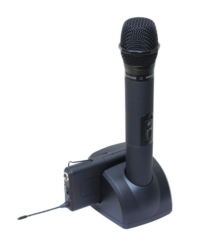 LS22 cheap price dual channel UHF wireless microphone with lavalier