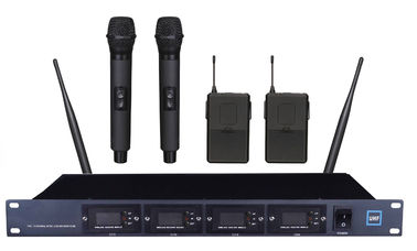China LS- 4600  PRO 4-channels Infrared wireless UHF  microphone system with LCD screen /  Module structure supplier