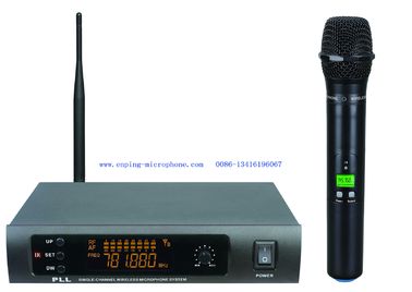 China LS-980 one handheld wireless microphone system UHF Infrared PLL single channel LCD Flexible half rack size supplier