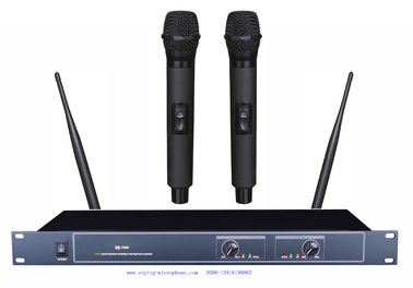 China LS-7600 PRO UHF wireless microphone system  with 2  MICS /  rack mountable / low price supplier