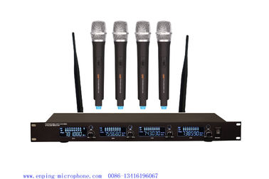 China LS-6045 Professional 4 channels UHF wireless microphone system with LCD blacklight / rack mountable supplier