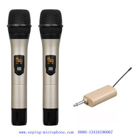 China C7 / professional universal UHF wireless microphone  with 16 selectable frequency with two handhelds &amp; 6.35 transmitter supplier
