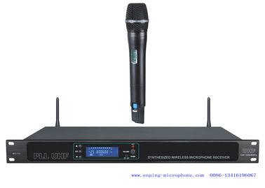 China 110/high quality  professional infrared selectable frequency  single handheld wireless microphone supplier