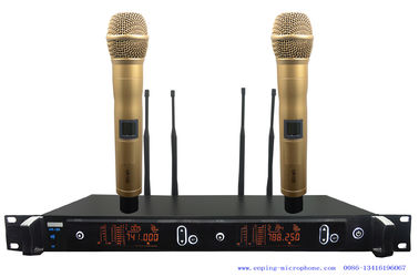 China UR-12D/ HIGH QUALITY  TRUE DIVERSITY UHF wireless microphone system with IR selectable frequency/SHURE STYLE supplier