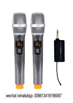 China U2 / UHF professional teaching wireless microphone/  20 channel /rechargeable battery 18650/volume control on handheld supplier