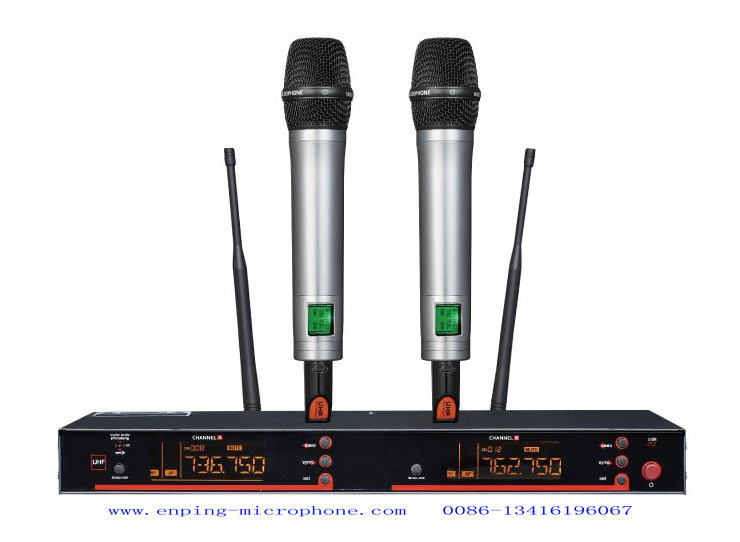 LS5200 wireless microphone system UHF IR selecta ble frequency PLL