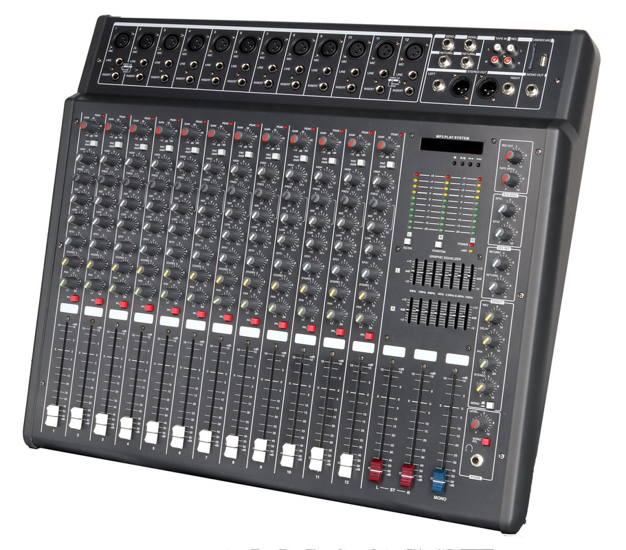 CMX842U/1242U/1642U mixer mixing console 100MM fader 4 band EQ LED MP3