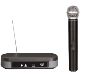 7110 competitive cheap price single channel one-handheld wireless microphone UHF micrófon