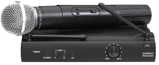 7110 competitive cheap price single channel one-handheld wireless microphone UHF micrÃƒÂ³fon