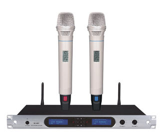 China excellent quality 9007 wireless microphone system UHF PLL 200 channels selectable FM white supplier