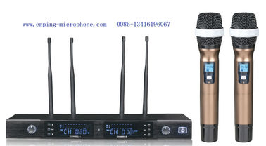 China LS-6200 wireless microphone system UHF IR selecta ble frequency PLL AUTOMATIC INDUCTION  competetive price rack ear supplier
