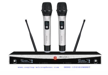 China X6 fixed frequency wireless microphone system UHF Dual channel rack mountable very low price supplier