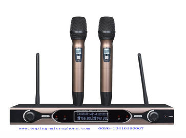 China X11 fixed frequency wireless microphone system UHF Dual channel rack mountable very low price supplier