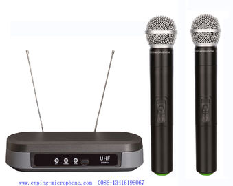 China LS-7210 UHF dual channel wireless microphone with  2MICS  / micrófon cheap price / SHURE PG88 supplier