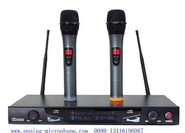 China UM-1029 professional  double handheld VHF wireless microphone with screen  / micrófono / good quality supplier