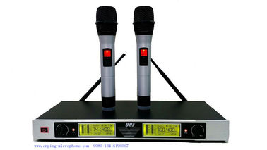 China UM-1019 professional  double channel VHF wireless microphone with screen  / micrófono / good quality supplier