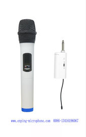 China C8/ cheap universal mini muni-channel channels UHF wireless microphone  with 6.35mm plug for speaker supplier