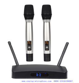 China KTV-888/ CONNECT with Karaoke cellphone app / smart selectable frequency  two handhelds  wireless microphone supplier