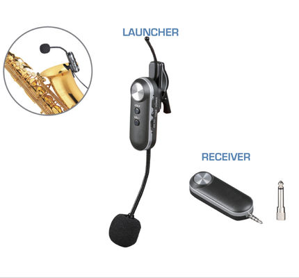 China T6 Saxophone wireless microphone 10channels frequency UHF instrument micrófon supplier