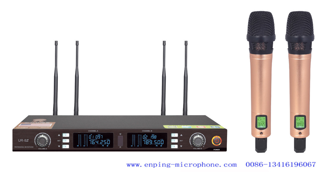 UR-8S/ UHF wireless microphone system with IR selectable frequency and ...
