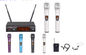 excellent quality 878 wireless microphone system UHF IR 200 channel colorful handheld supplier