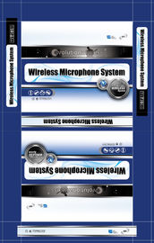 LS-7200 UHF dual channel wireless microphone system with headset lavalier lapel / SHURE MICS supplier