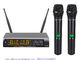 LS-975 muti channel wireless microphone system UHF IR selectable frequency  PLL rechargeable battery half rack size supplier