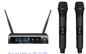 LS-670 wireless microphone system UHF PRO dual channel headset lavalier LCD blacklight fixed frequency supplier