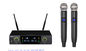LS-810    UHF double channel  wireless microphone system  with screen / new model supplier