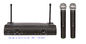 LS-7200 UHF dual channel wireless microphone system with headset lavalier lapel / SHURE MICS supplier