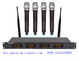 LS-6046 Pro 4 channels UHF wireless microphone system with LCD color display 4 MICS / rack mount supplier
