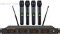 LS-4900 4 channels UHF selectable frequency wireless microphone system / IR  PLL / digital LCD display supplier