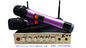 SR-X2   two channel VHF half- rack -size KTV wireless microphone with Echo Treble Bass  / micrófono / good quality supplier