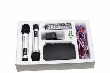 KTV-888/ CONNECT with Karaoke cellphone app / smart selectable frequency  two handhelds  wireless microphone supplier