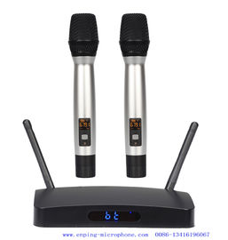 KTV-888/ CONNECT with Karaoke cellphone app / smart selectable frequency  two handhelds  wireless microphone supplier