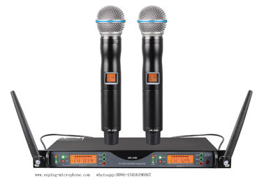 UR-24D/ HIGH QUALITY  TRUE DIVERSITY UHF wireless microphone system with IR selectable frequency/SHURE STYLE